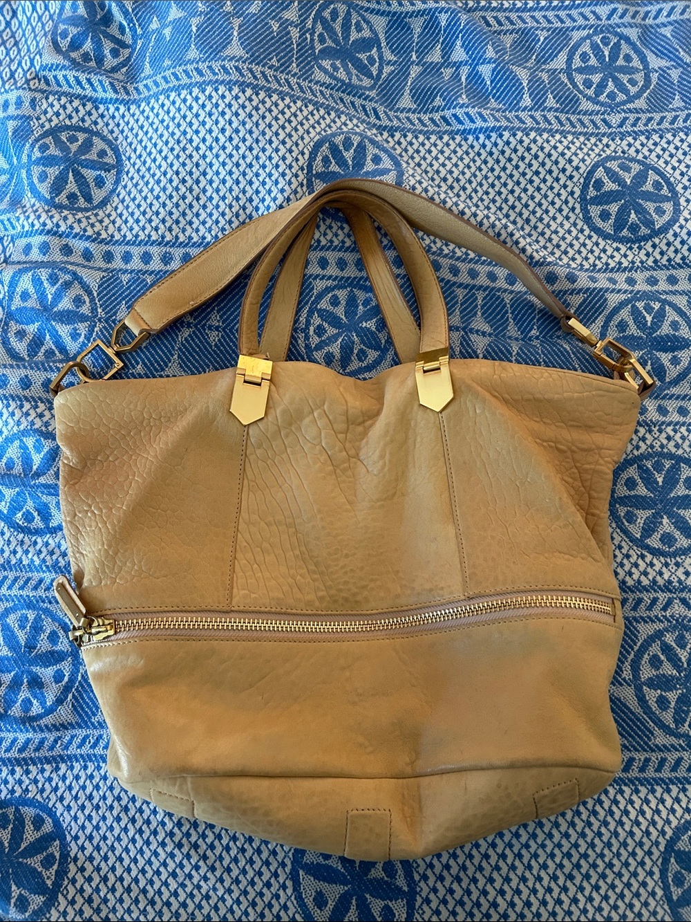 Everyday Women's Tan Tote with Gold Hardware